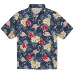 Boston Red Sox Hawaiian Shirt - Flamingo Hibiscus | Hula Hawaiian Shirts