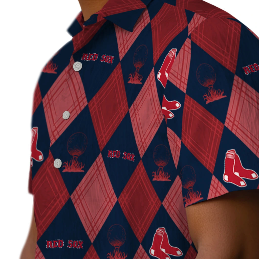 Boston Red Sox Hawaiian Shirt - Golfing Plaid | Hula Hawaiian Shirts