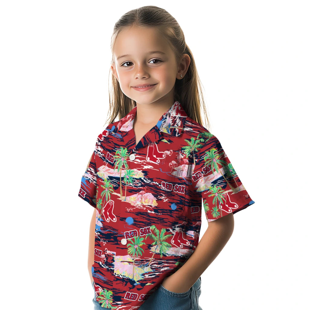 Boston Red Sox Hawaiian Shirt - Hawaii Island | Hula Hawaiian Shirts