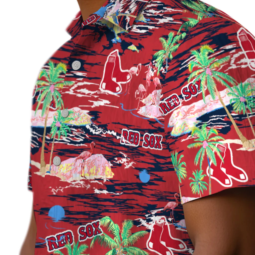 Boston Red Sox Hawaiian Shirt - Hawaii Island | Hula Hawaiian Shirts