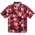 Boston Red Sox Hawaiian Shirt - Hibiscus Flower Design | Hula Hawaiian Shirts