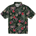 Boston Red Sox Hawaiian Shirt - Hibiscus Leaves Pattern | Hula Hawaiian Shirts
