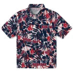 Boston Red Sox Hawaiian Shirt - Hibiscus Overlay | Hula Hawaiian Shirts