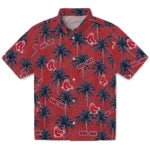 Boston Red Sox Hawaiian Shirt - Palm Tree Motif | Hula Hawaiian Shirts