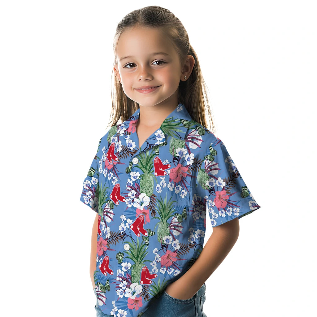 Boston Red Sox Hawaiian Shirt - Pineapple Bouquet | Hula Hawaiian Shirts