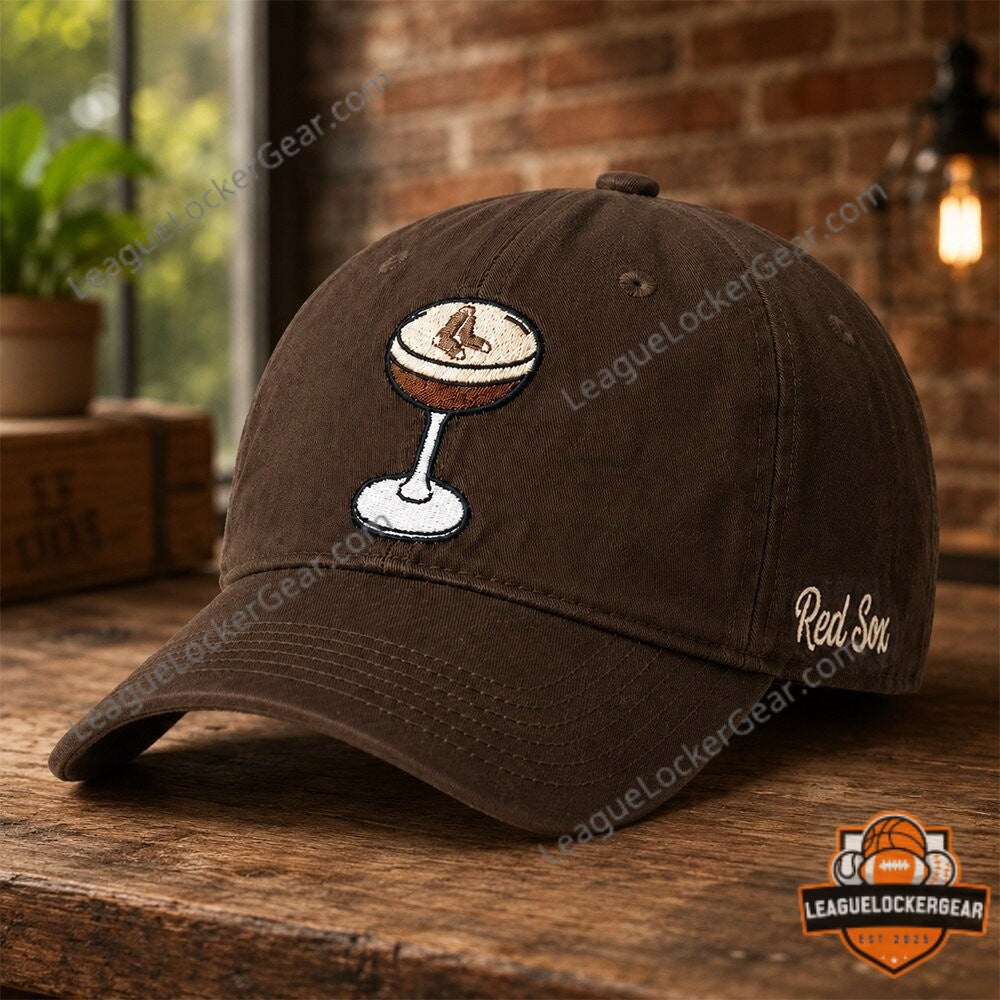 Boston Red Sox Martini Glass Baseball Cap - LeagueLockerGear