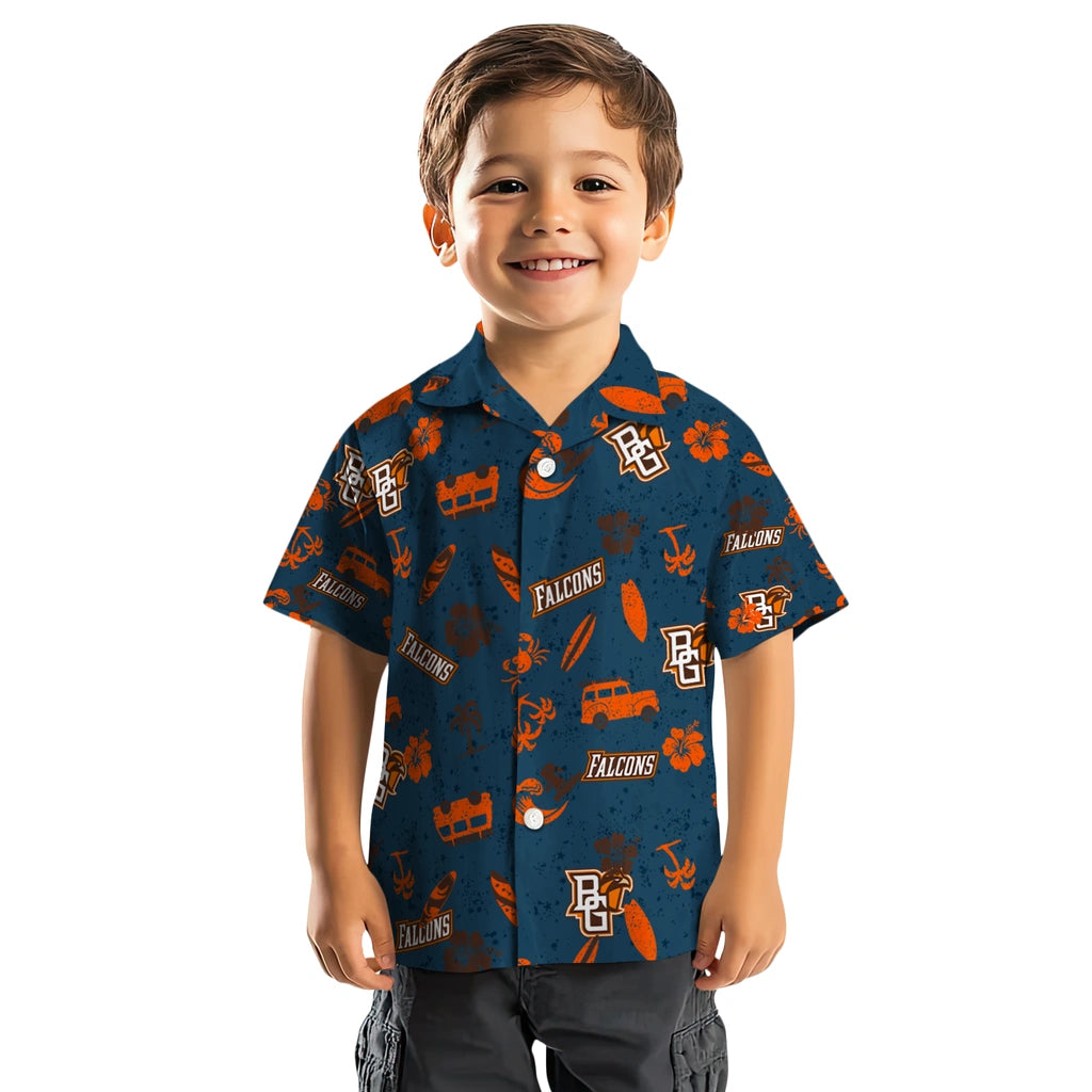 Bowling Green Falcons Hawaiian Shirt - Beach Vibe | Hula Hawaiian Shirts