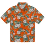 Bowling Green Falcons Hawaiian Shirt - Flamingo and Hibiscus | Hula Hawaiian Shirts
