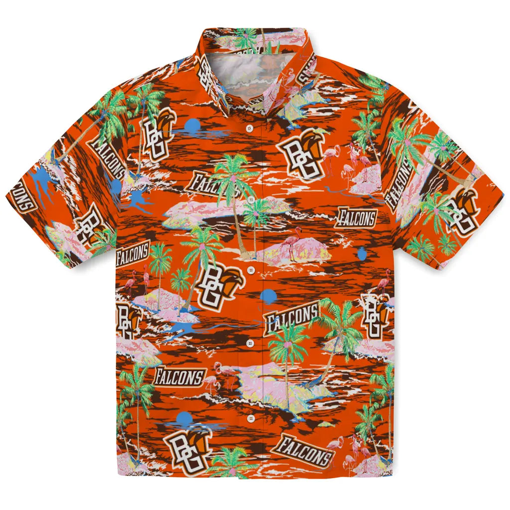 Bowling Green Falcons Hawaiian Shirt - Hawaii Island | Hula Hawaiian Shirts