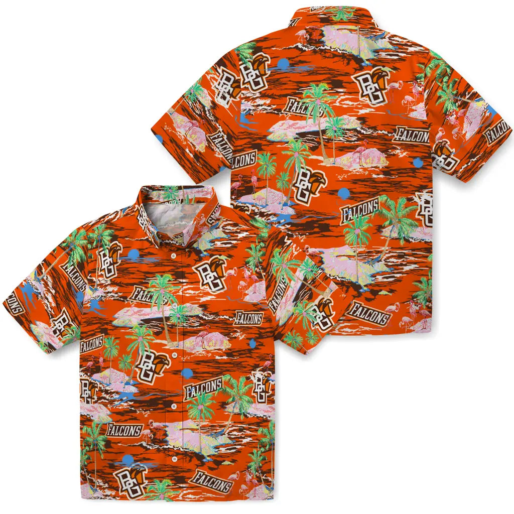 Bowling Green Falcons Hawaiian Shirt - Hawaii Island | Hula Hawaiian Shirts