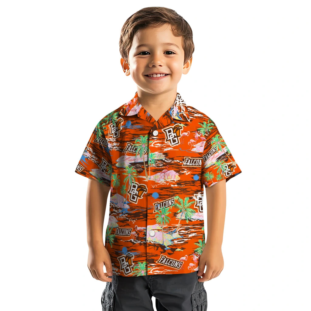 Bowling Green Falcons Hawaiian Shirt - Hawaii Island | Hula Hawaiian Shirts