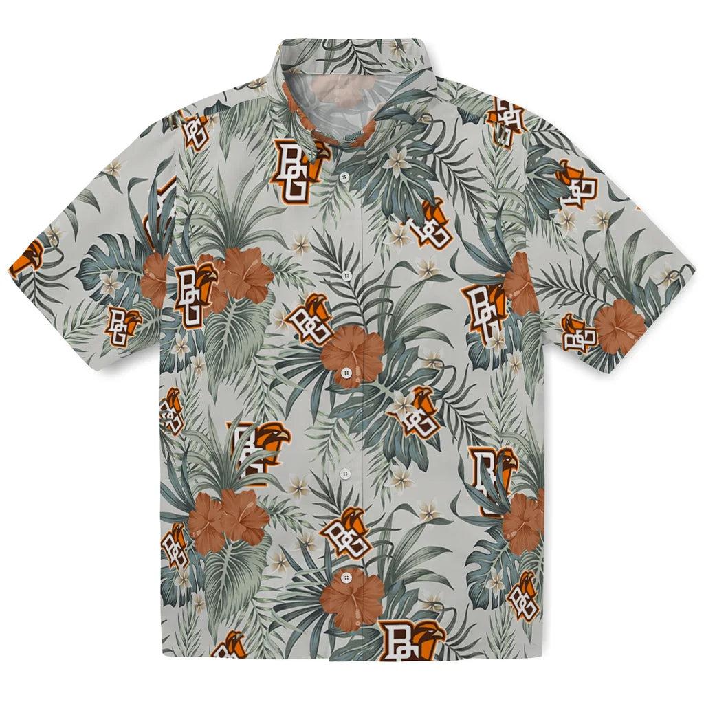 Bowling Green Falcons Hawaiian Shirt - Hibiscus Designs | Hula Hawaiian Shirts