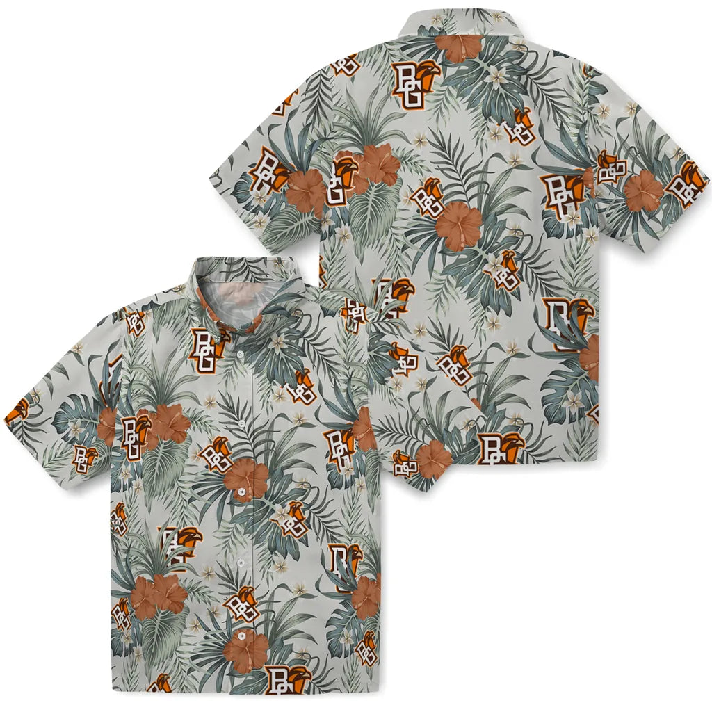 Bowling Green Falcons Hawaiian Shirt - Hibiscus Designs | Hula Hawaiian Shirts