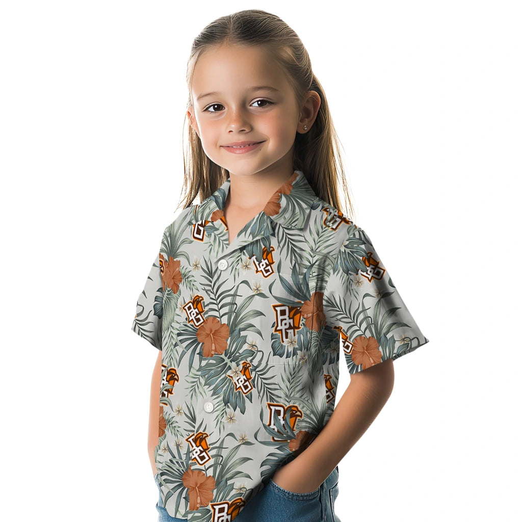 Bowling Green Falcons Hawaiian Shirt - Hibiscus Designs | Hula Hawaiian Shirts