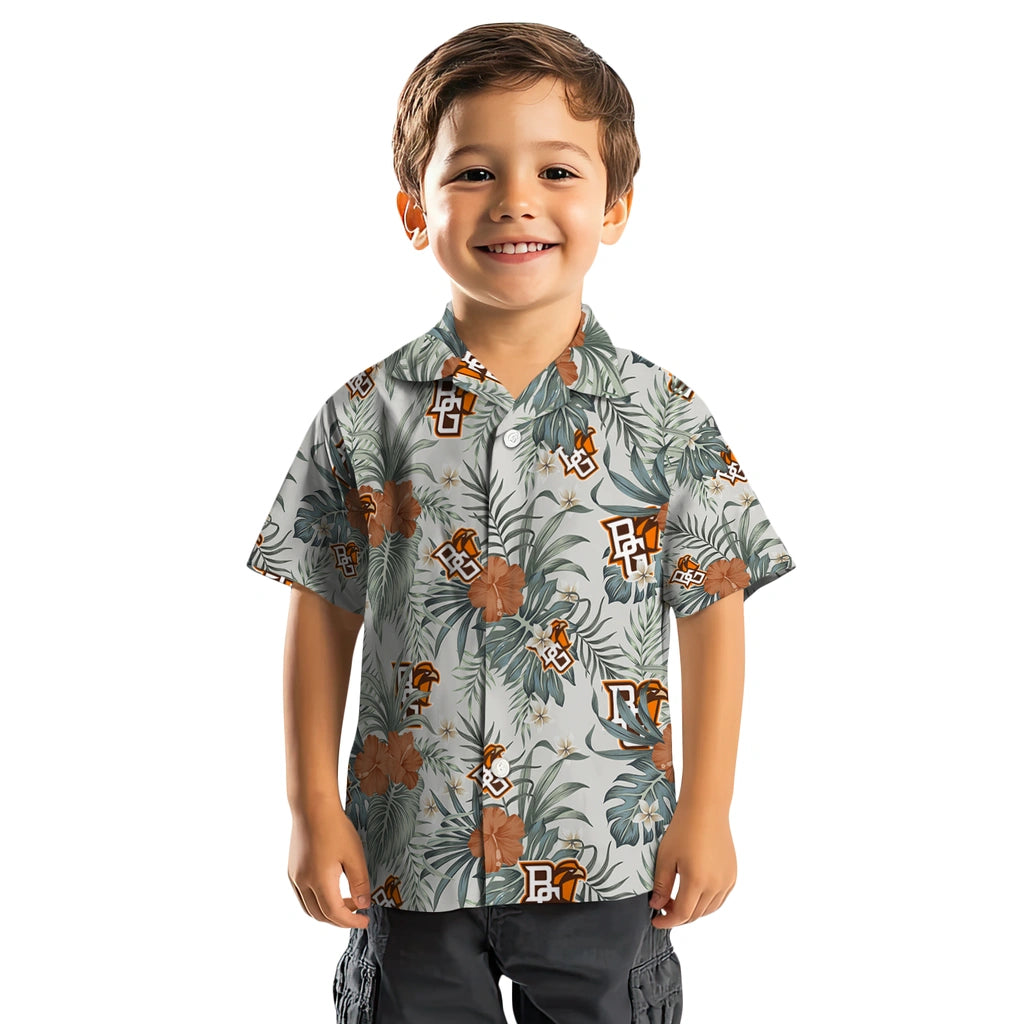 Bowling Green Falcons Hawaiian Shirt - Hibiscus Designs | Hula Hawaiian Shirts