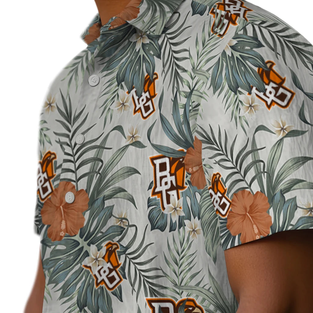 Bowling Green Falcons Hawaiian Shirt - Hibiscus Designs | Hula Hawaiian Shirts