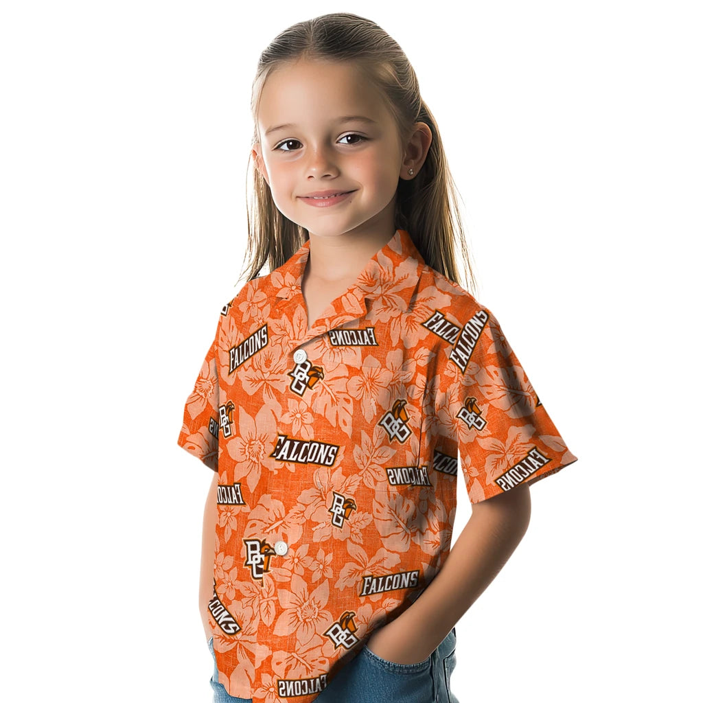 Bowling Green Falcons Hawaiian Shirt - Hibiscus Oasis | Hula Hawaiian Shirts