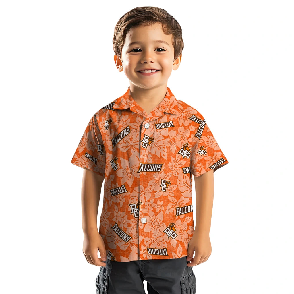 Bowling Green Falcons Hawaiian Shirt - Hibiscus Oasis | Hula Hawaiian Shirts