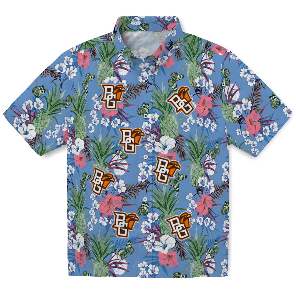 Bowling Green Falcons Hawaiian Shirt - Pineapple Bouquet | Hula Hawaiian Shirts