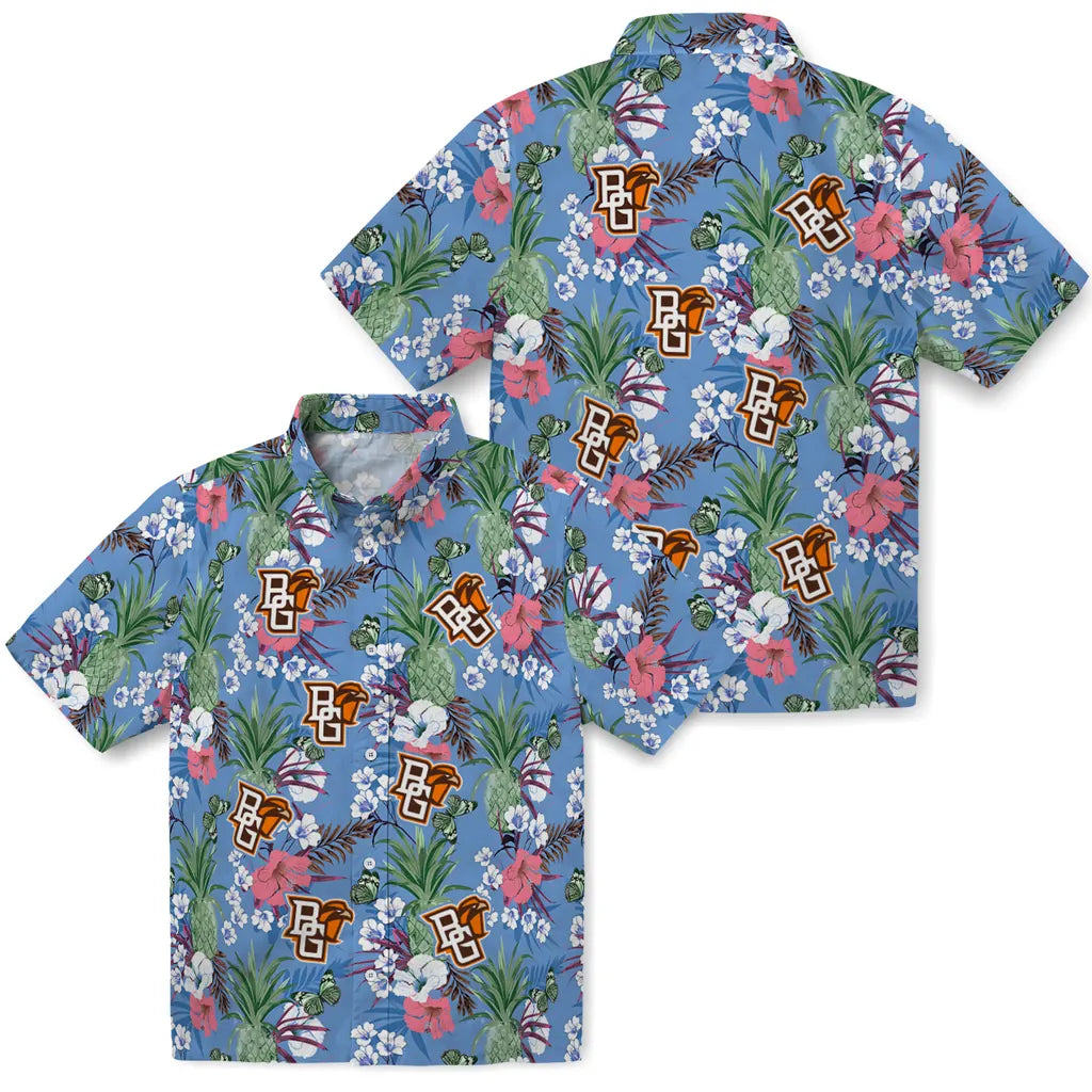 Bowling Green Falcons Hawaiian Shirt - Pineapple Bouquet | Hula Hawaiian Shirts