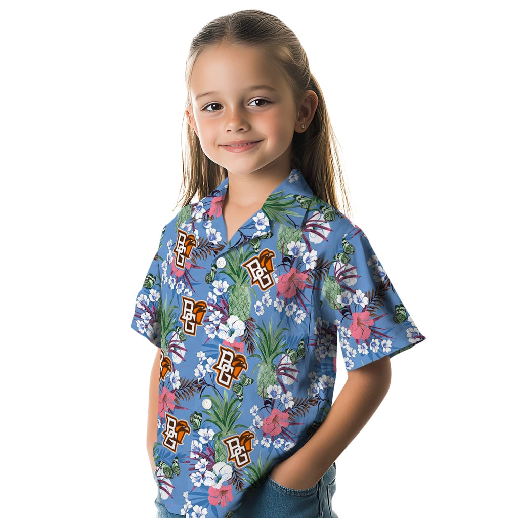 Bowling Green Falcons Hawaiian Shirt - Pineapple Bouquet | Hula Hawaiian Shirts