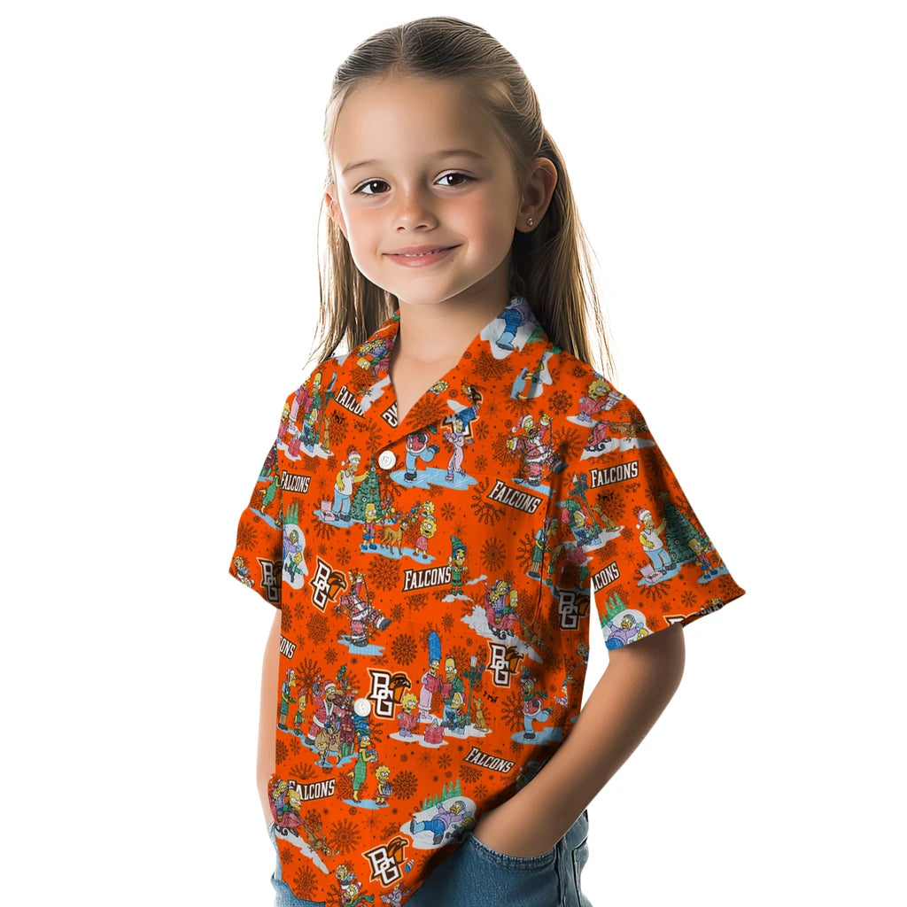 Bowling Green Falcons Hawaiian Shirt - Simpsons Christmas | Hula Hawaiian Shirts