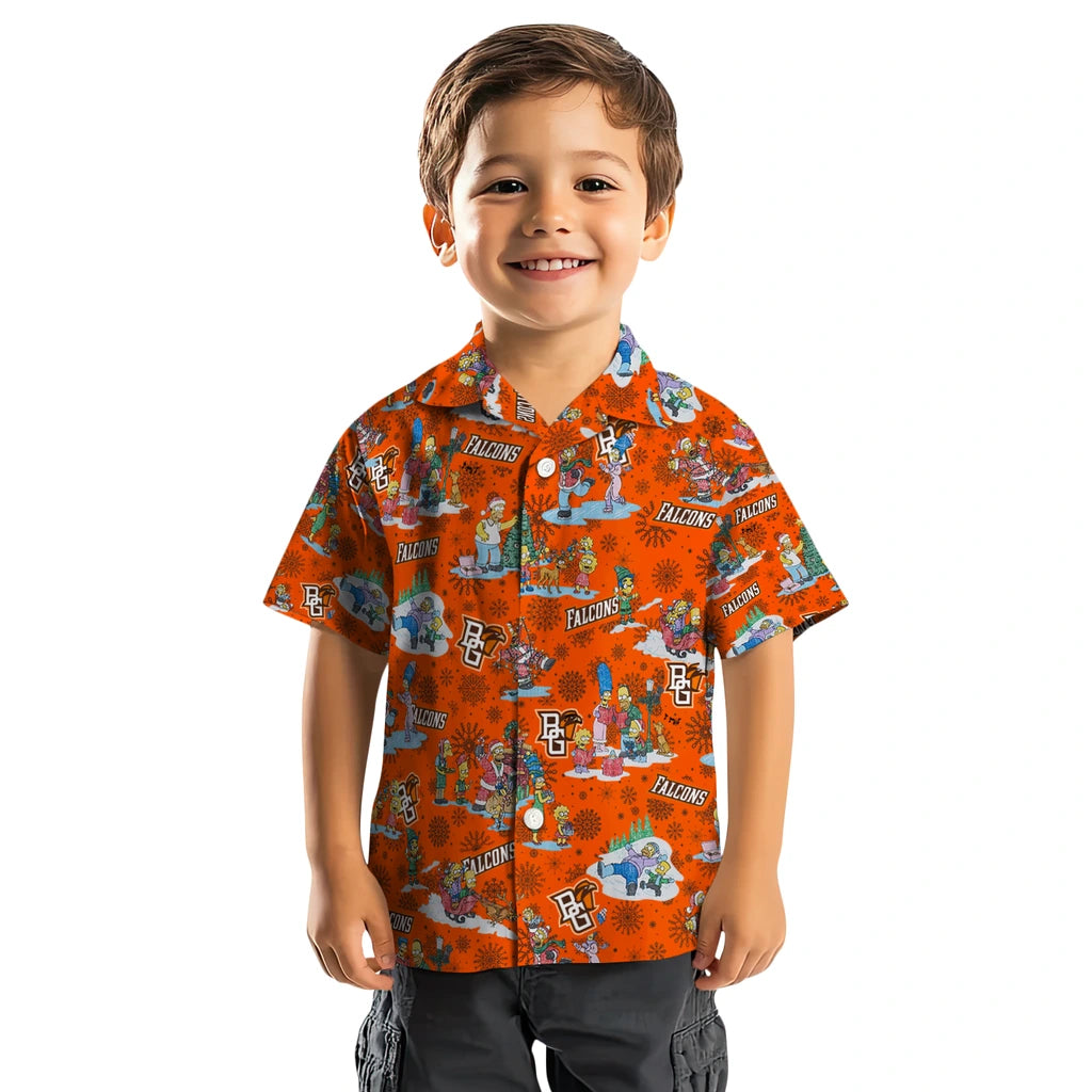Bowling Green Falcons Hawaiian Shirt - Simpsons Christmas | Hula Hawaiian Shirts