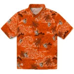 Bowling Green Falcons Hawaiian Shirt - Wave Palm | Hula Hawaiian Shirts