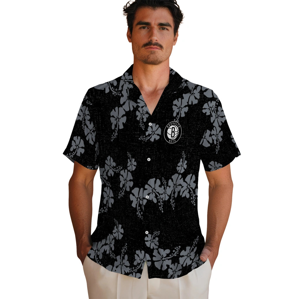 Brooklyn Nets Hawaiian Shirt - 50th State Flower | Hula Hawaiian Shirts