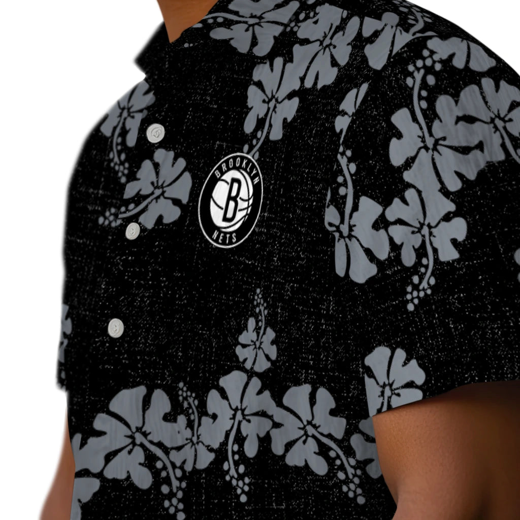 Brooklyn Nets Hawaiian Shirt - 50th State Flower | Hula Hawaiian Shirts