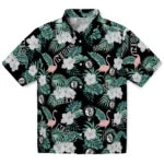 Brooklyn Nets Hawaiian Shirt - Flamingo and Hibiscus | Hula Hawaiian Shirts
