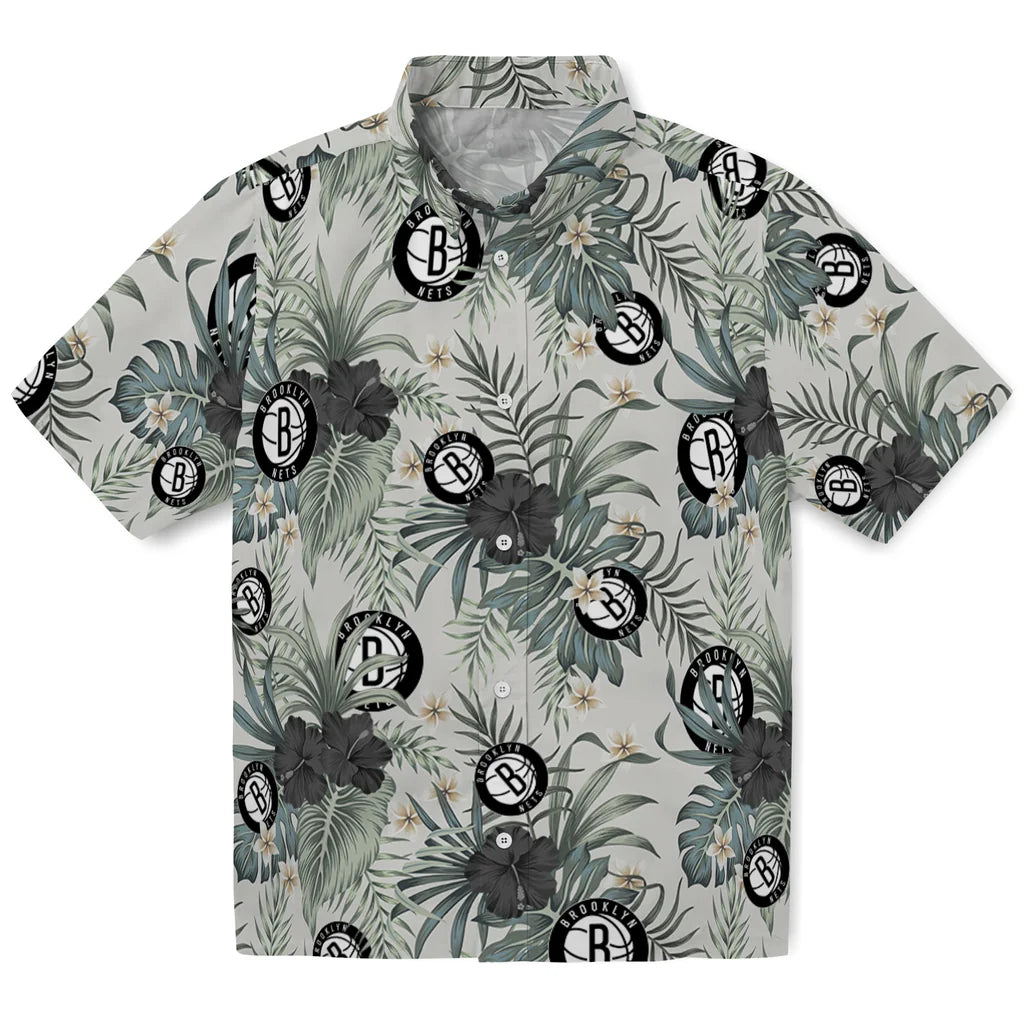 Brooklyn Nets Hawaiian Shirt - Hibiscus Designs | Hula Hawaiian Shirts