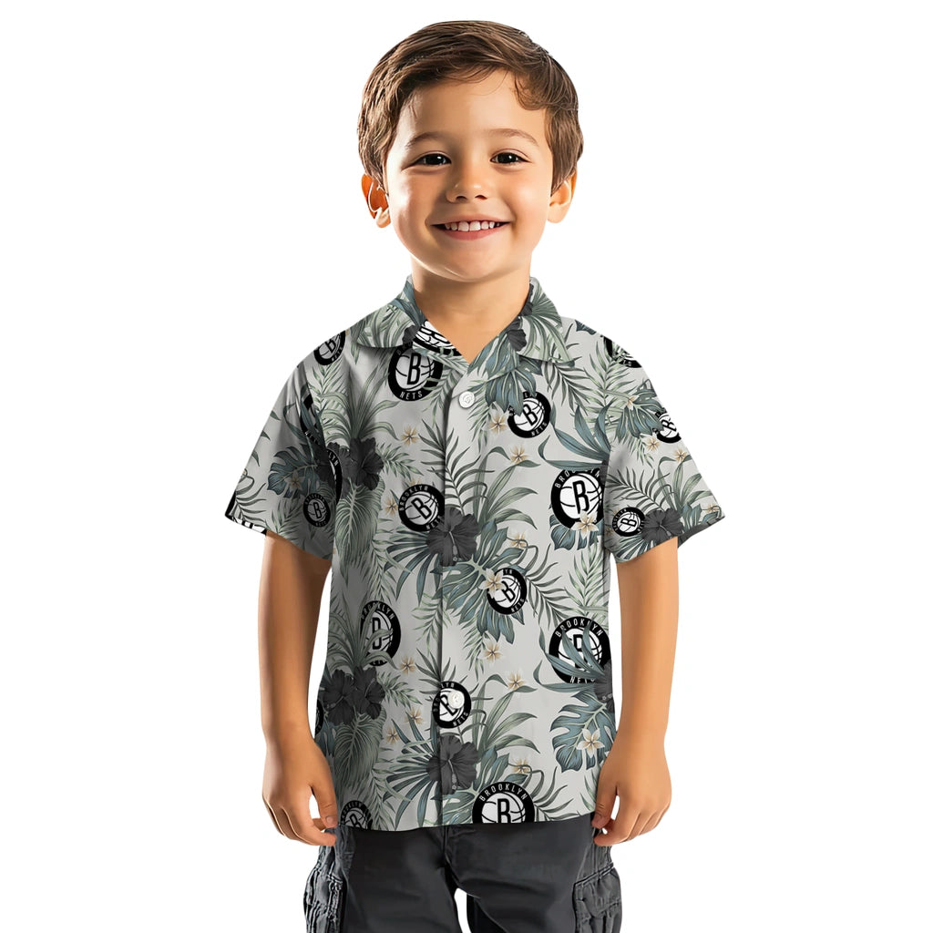 Brooklyn Nets Hawaiian Shirt - Hibiscus Designs | Hula Hawaiian Shirts