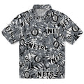 Brooklyn Nets Hawaiian Shirt - Hibiscus Overlay | Hula Hawaiian Shirts