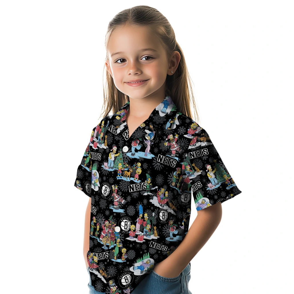 Brooklyn Nets Hawaiian Shirt - Simpsons Christmas | Hula Hawaiian Shirts