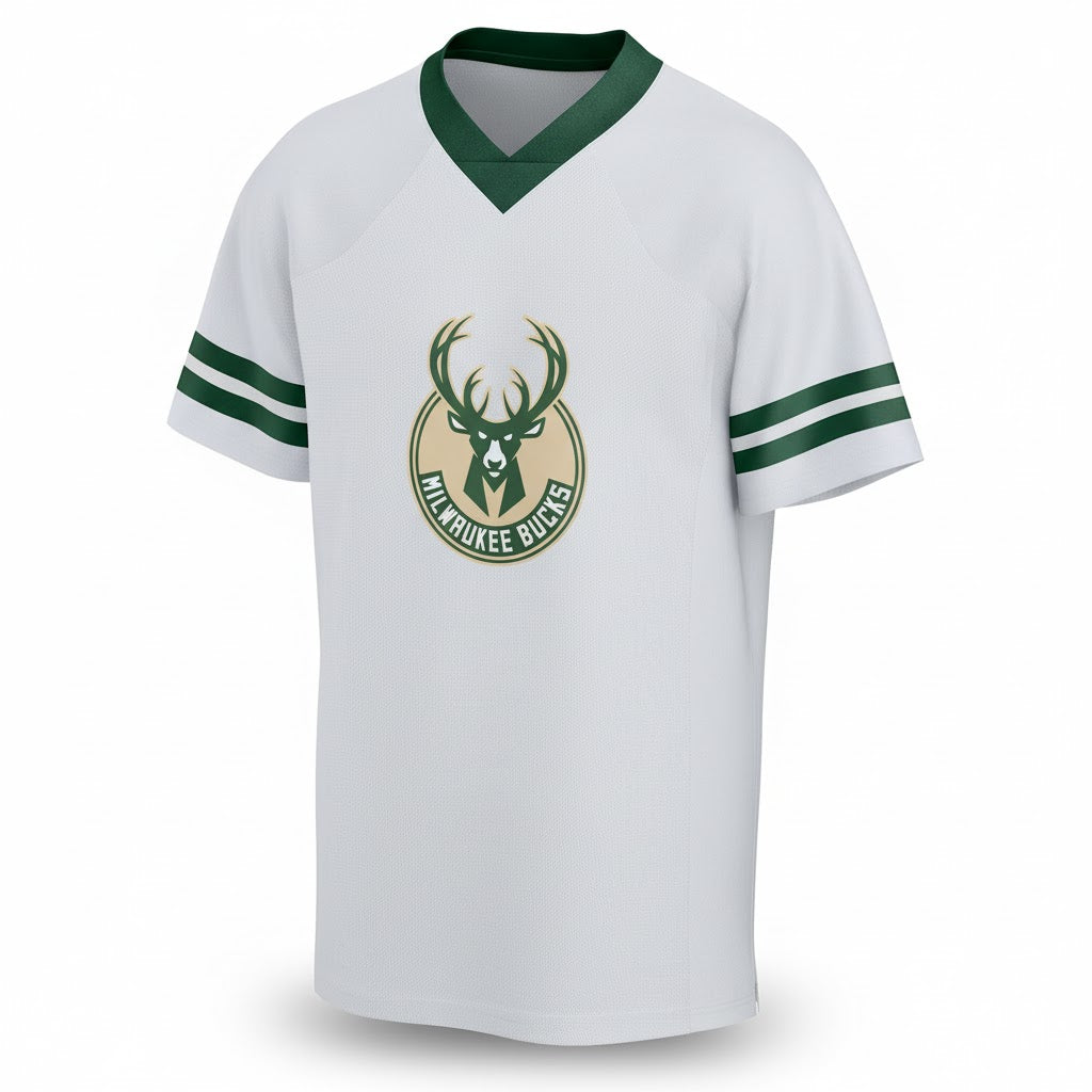 Milwaukee Bucks Short-Sleeve Fashion Jersey - Fear The Deer - LeagueLockerGear