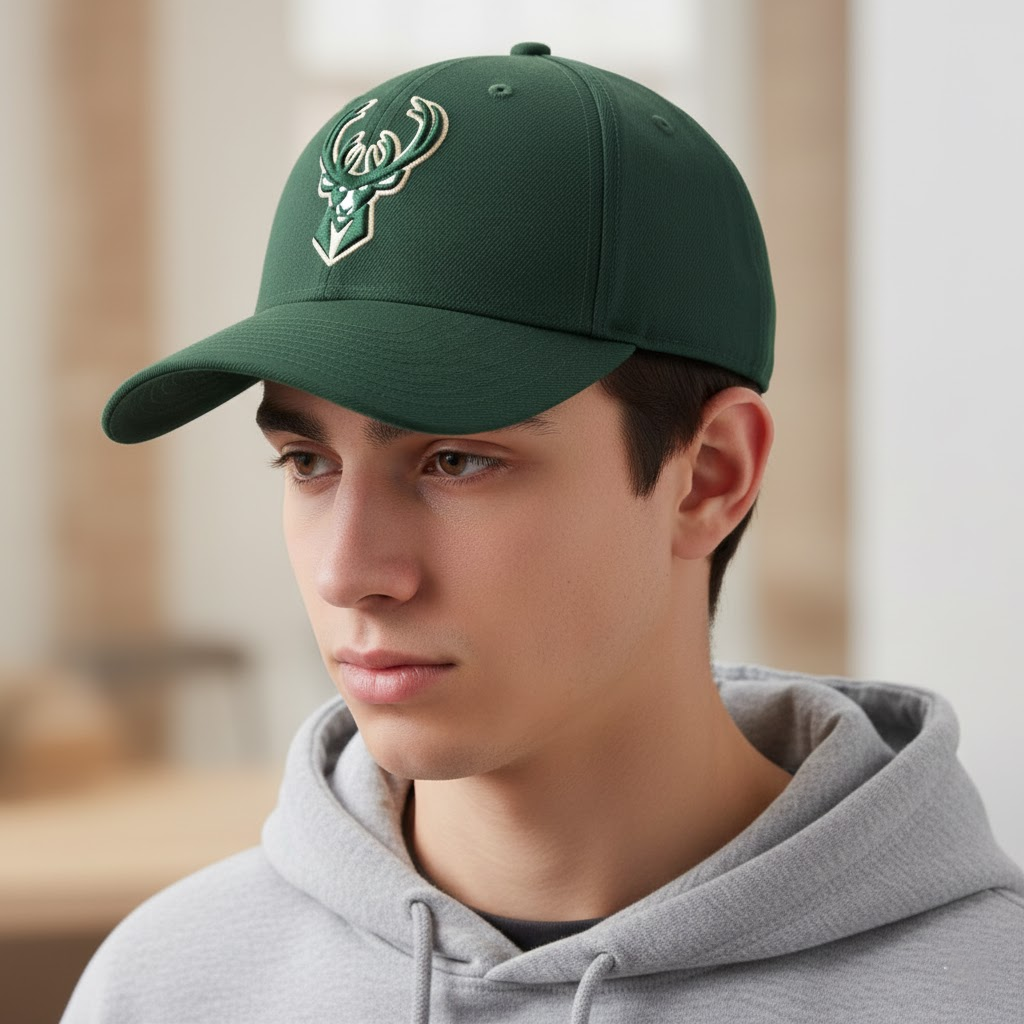Milwaukee Bucks Green Adjustable Cap | Classic NBA Fan Baseball Hat - LeagueLockerGear