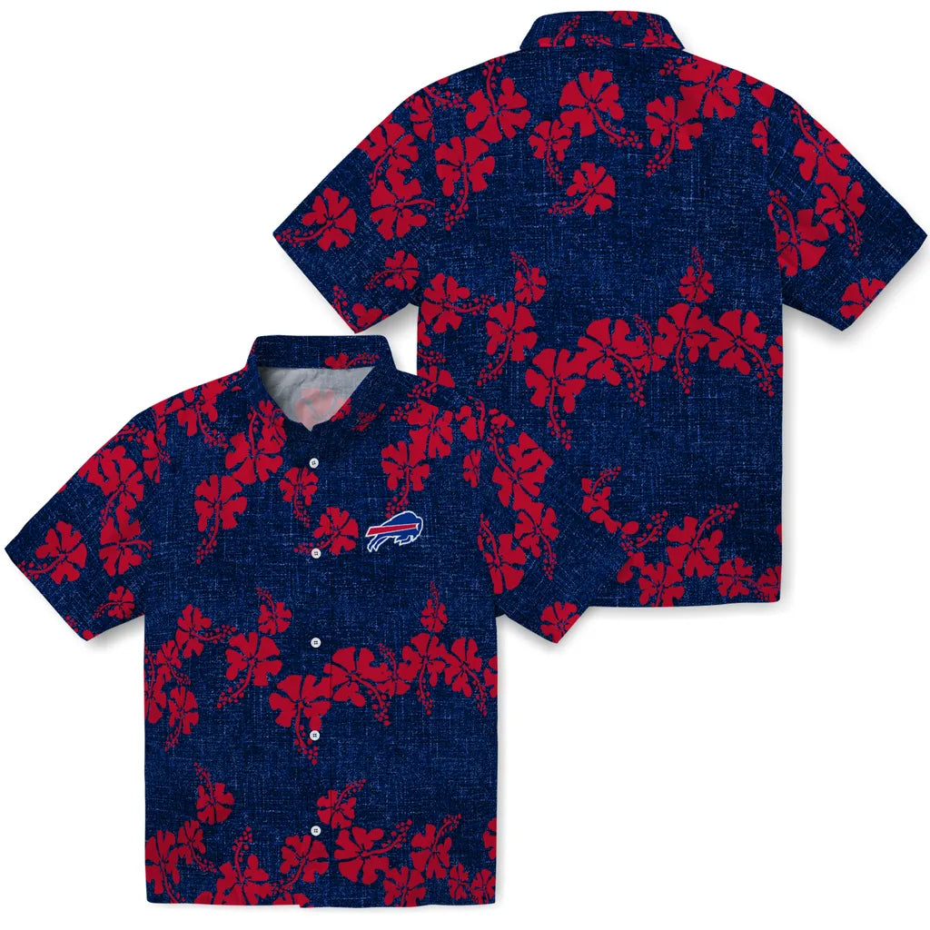 Buffalo Bills Hawaiian Shirt - 50th State Flower | Hula Hawaiian Shirts