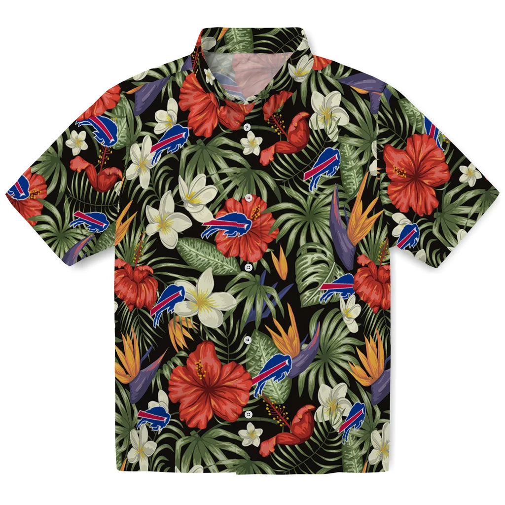 Buffalo Bills Hawaiian Shirt - Hawaii Floral Hibiscus | Hula Hawaiian Shirts