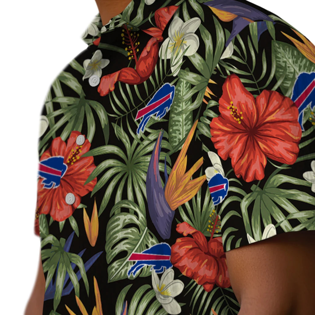 Buffalo Bills Hawaiian Shirt - Hawaii Floral Hibiscus | Hula Hawaiian Shirts