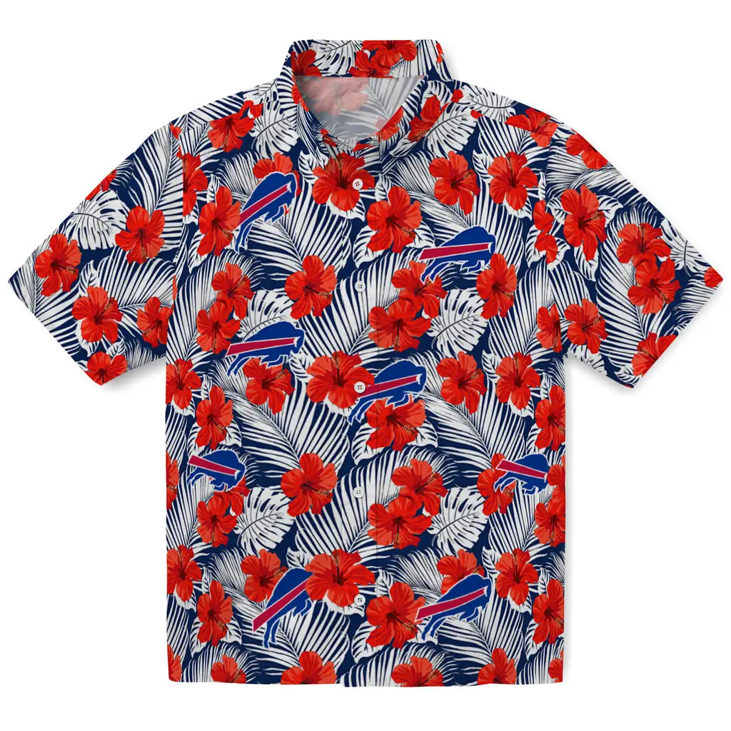 Buffalo Bills Hawaiian Shirt - Hibiscus Fiesta | Hula Hawaiian Shirts