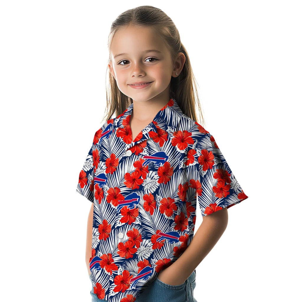 Buffalo Bills Hawaiian Shirt - Hibiscus Fiesta | Hula Hawaiian Shirts