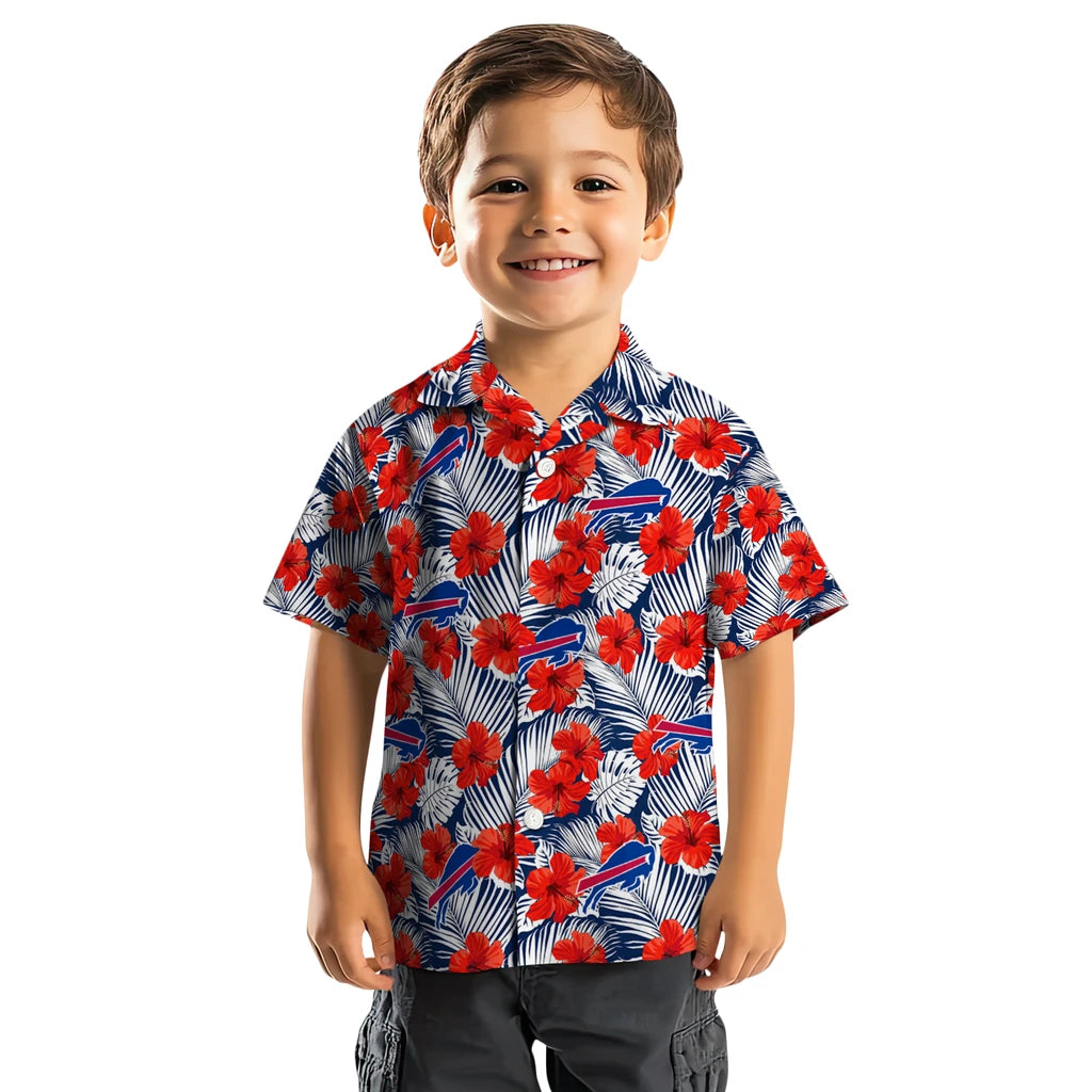 Buffalo Bills Hawaiian Shirt - Hibiscus Fiesta | Hula Hawaiian Shirts