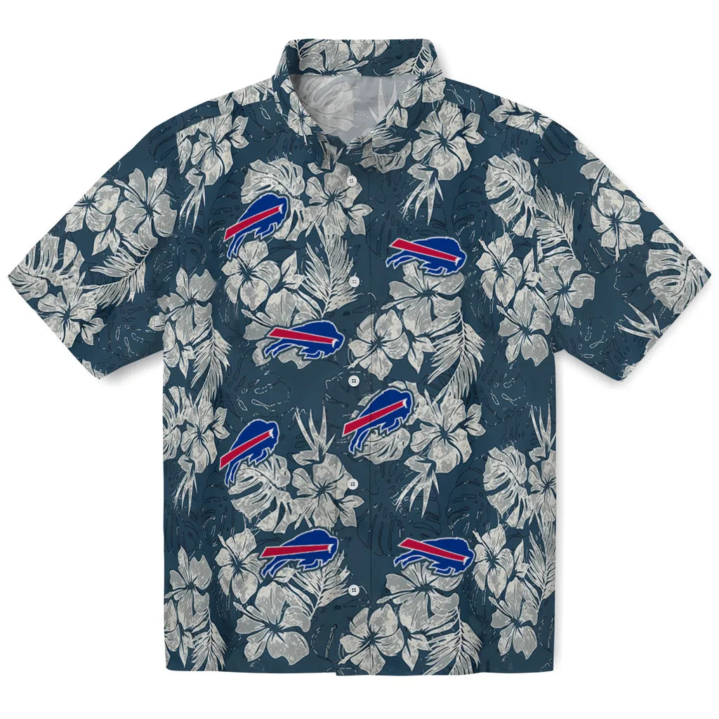 Buffalo Bills Hawaiian Shirt - Hibiscus Flowers | Hula Hawaiian Shirts