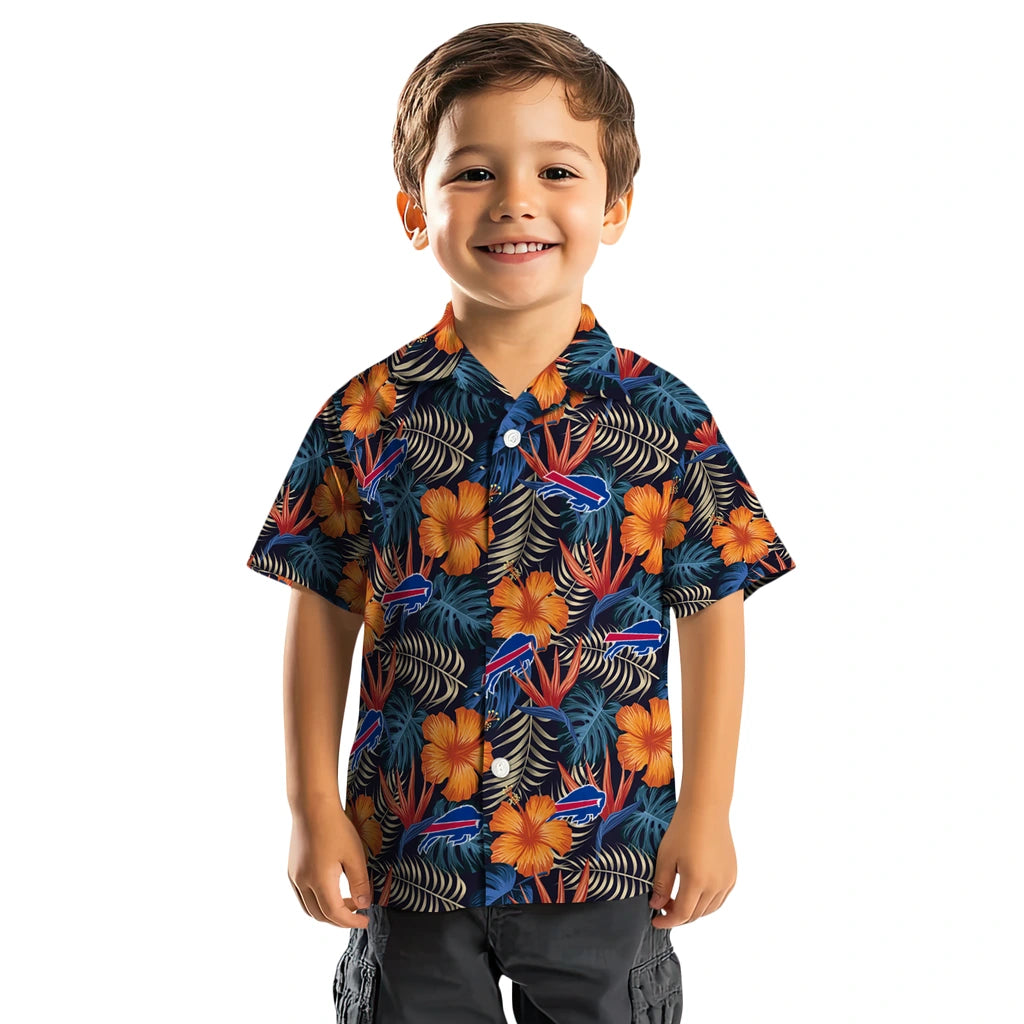 Buffalo Bills Hawaiian Shirt - Hibiscus Foliage | Hula Hawaiian Shirts