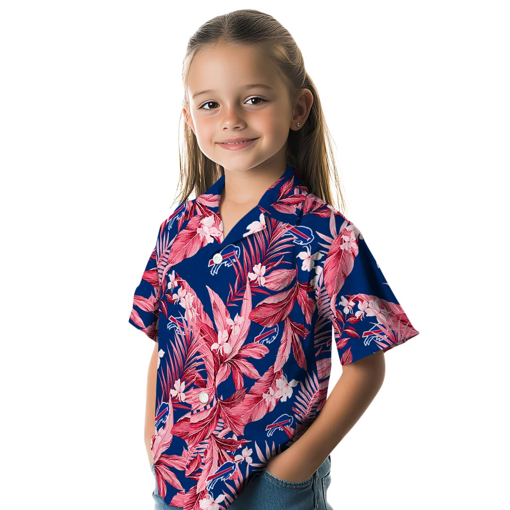 Buffalo Bills Hawaiian Shirt - Palm Leaves | Hula Hawaiian Shirts
