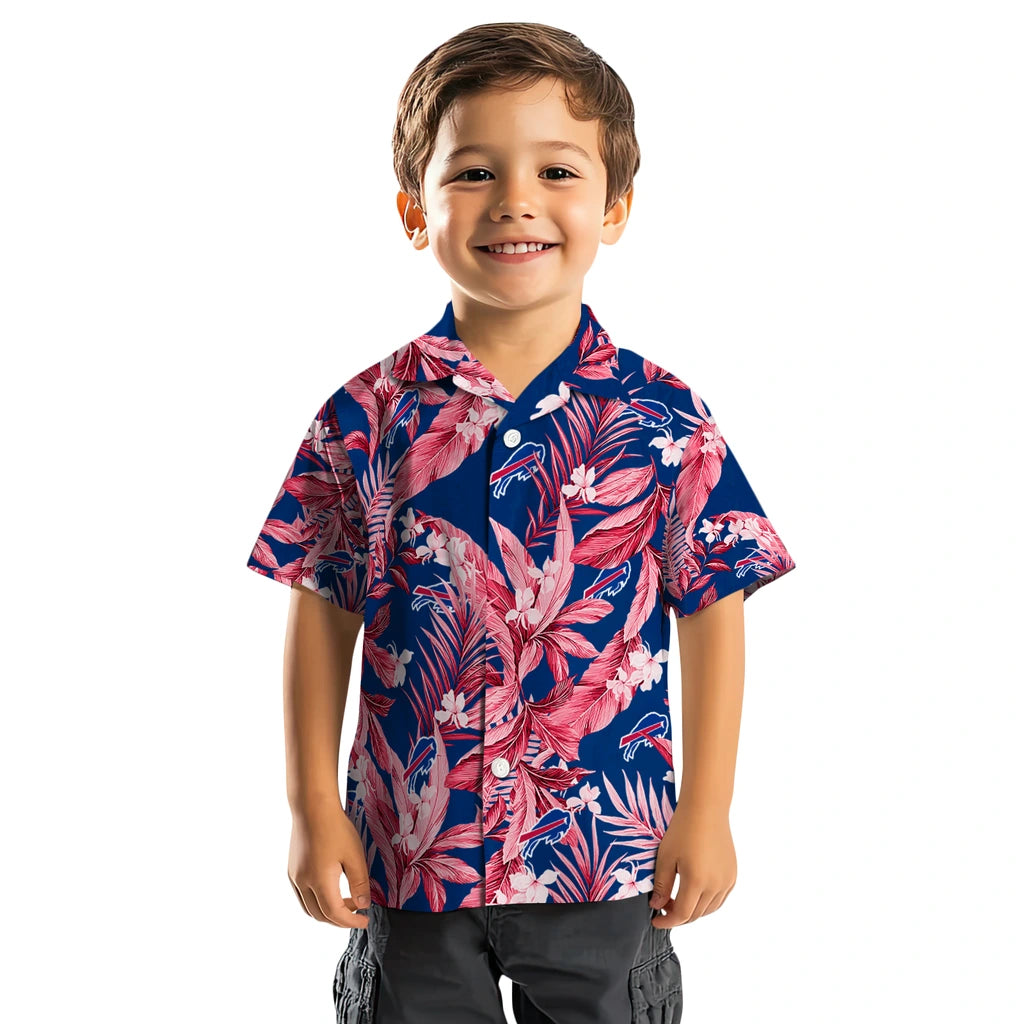 Buffalo Bills Hawaiian Shirt - Palm Leaves | Hula Hawaiian Shirts