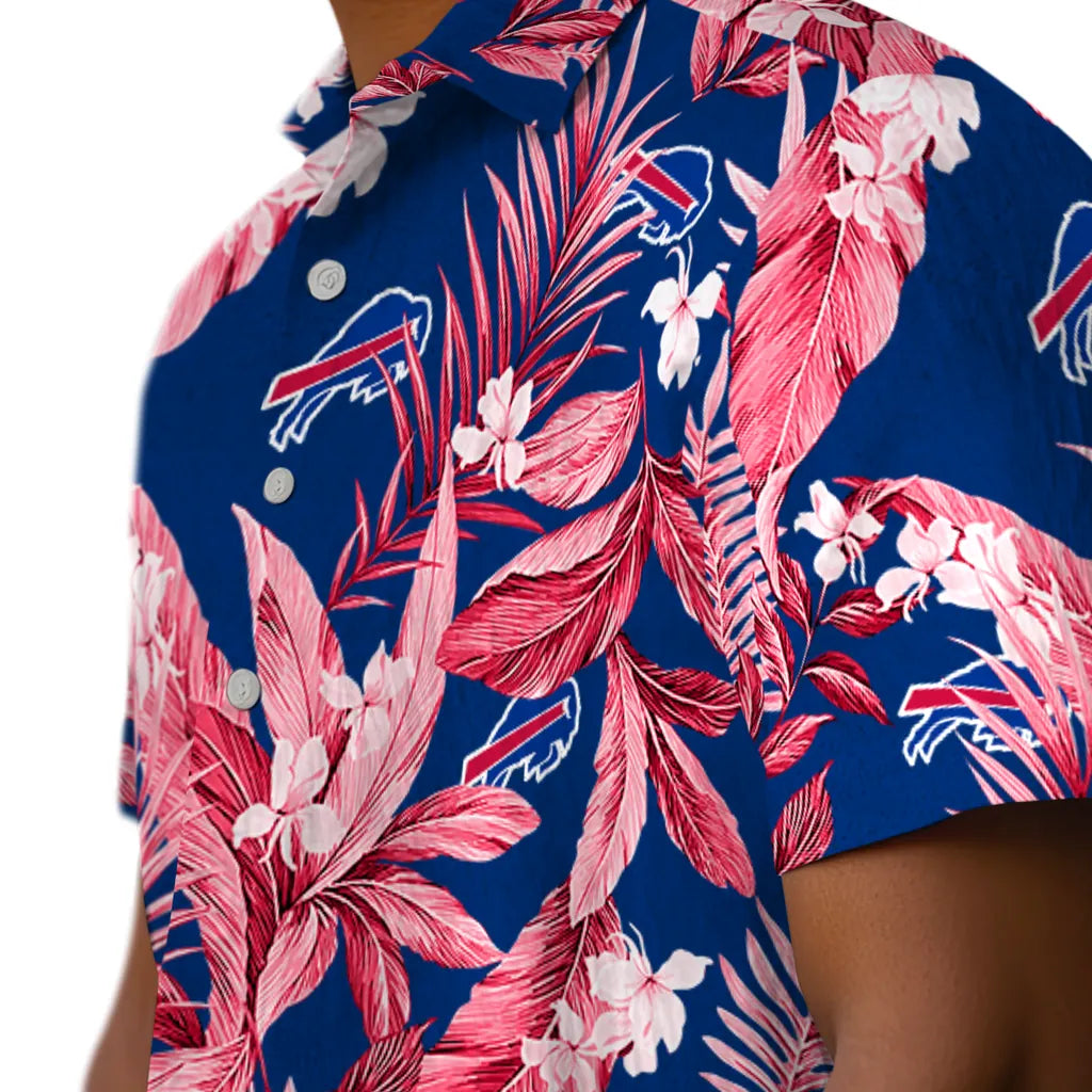 Buffalo Bills Hawaiian Shirt - Palm Leaves | Hula Hawaiian Shirts