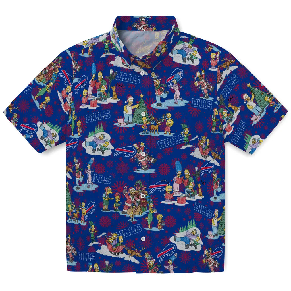 Buffalo Bills Hawaiian Shirt - Simpsons Christmas | Hula Hawaiian Shirts