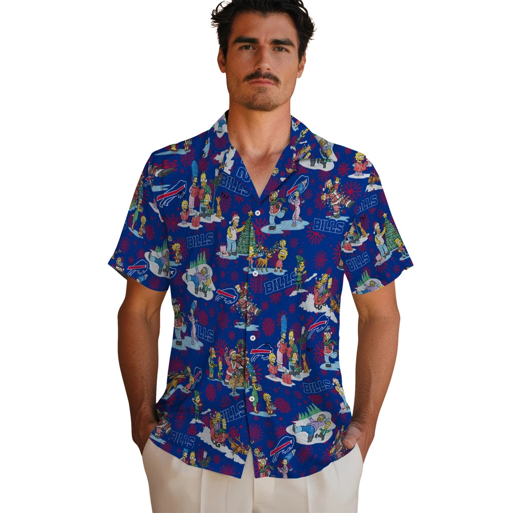 Buffalo Bills Hawaiian Shirt - Simpsons Christmas | Hula Hawaiian Shirts
